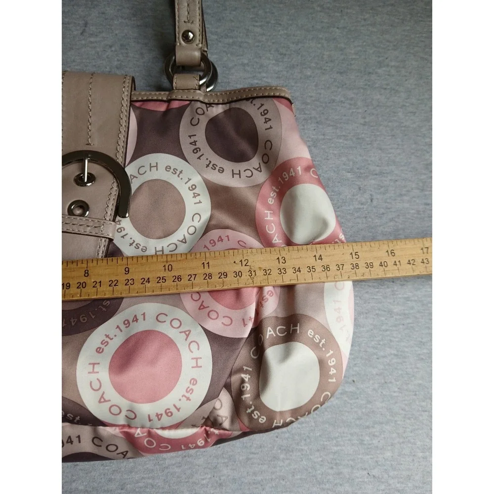 Coach Purse Soho Ashley Sateen Snaphead Tote Bag Designer K1175 F18805 - Picture 6 of 16